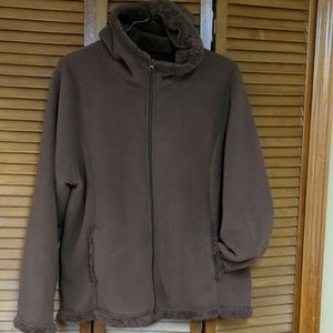 Minky Fur Lined Women's 2X Fleece Jacket